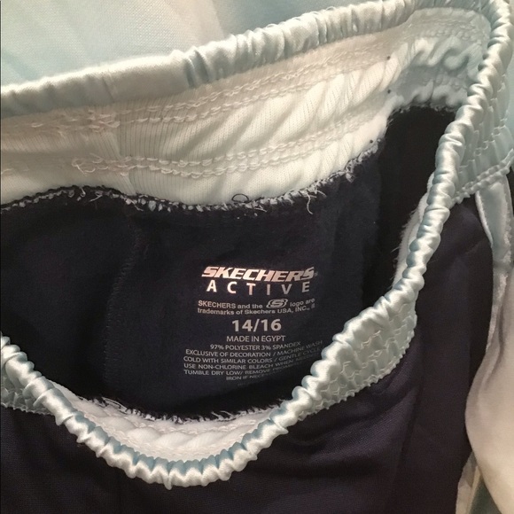 NWT: Skechers Girls 2 Piece Set. Blue Mist/Navy - Picture 3 of 6